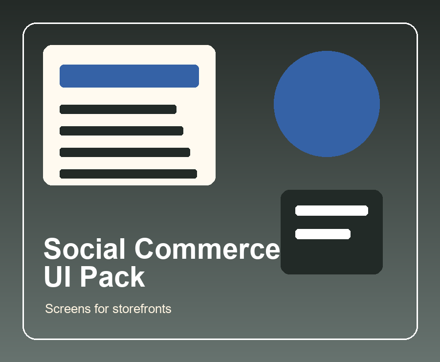 Social Commerce UI Pack gallery image